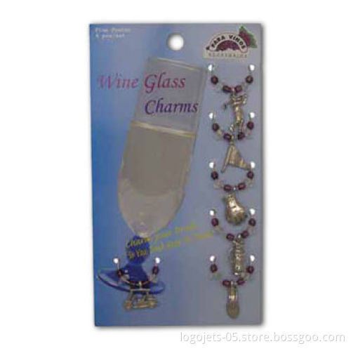 Pewter Wine Charm Pendant, Available in Various Designs and Sizes